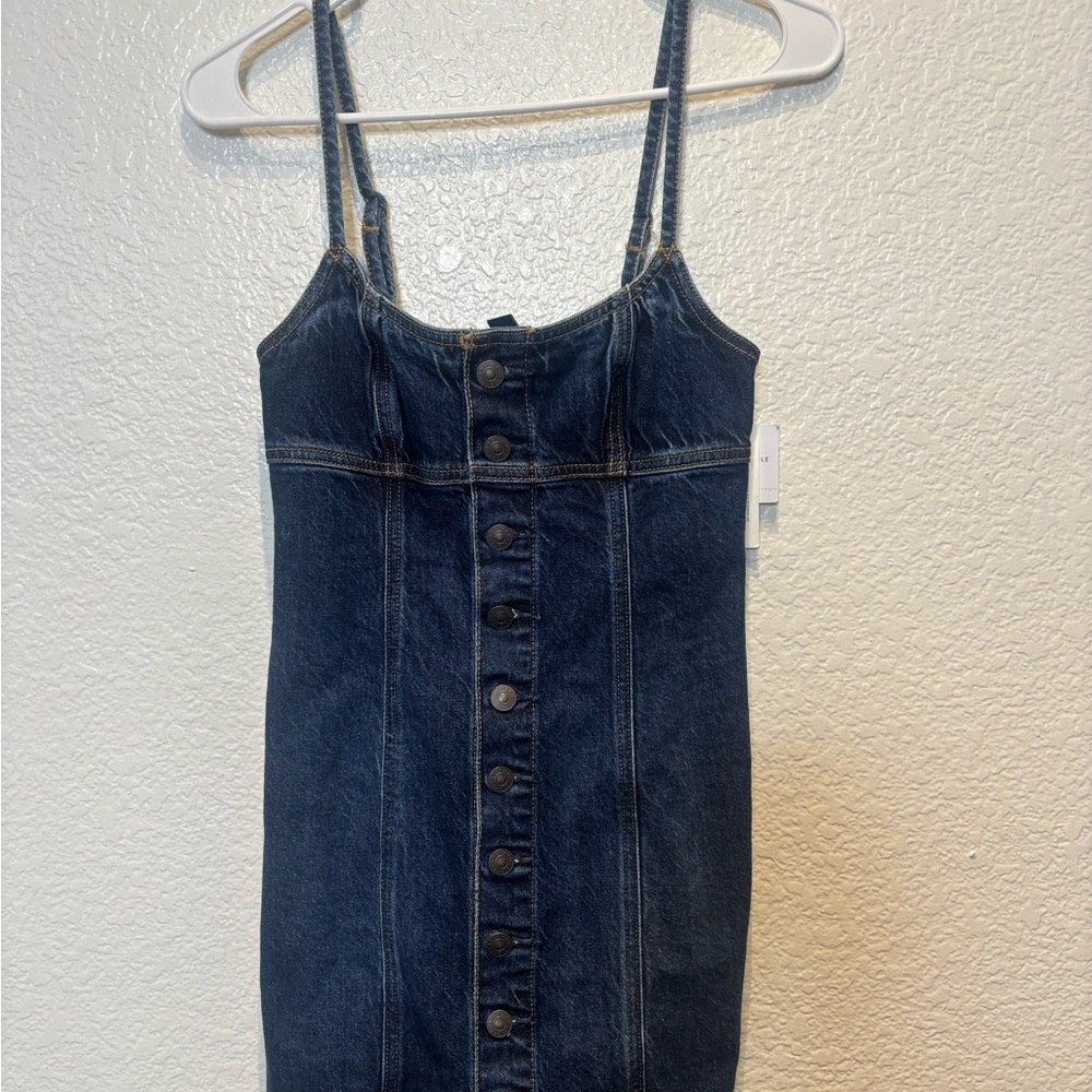American Eagle Outfitters Dark Blue Denim Dress